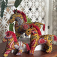 SET OF 3 : HORSE CNY ORNAMENT- Batik Royal Yellow