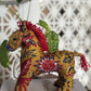 SET OF 3 : HORSE CNY ORNAMENT- Batik Royal Yellow