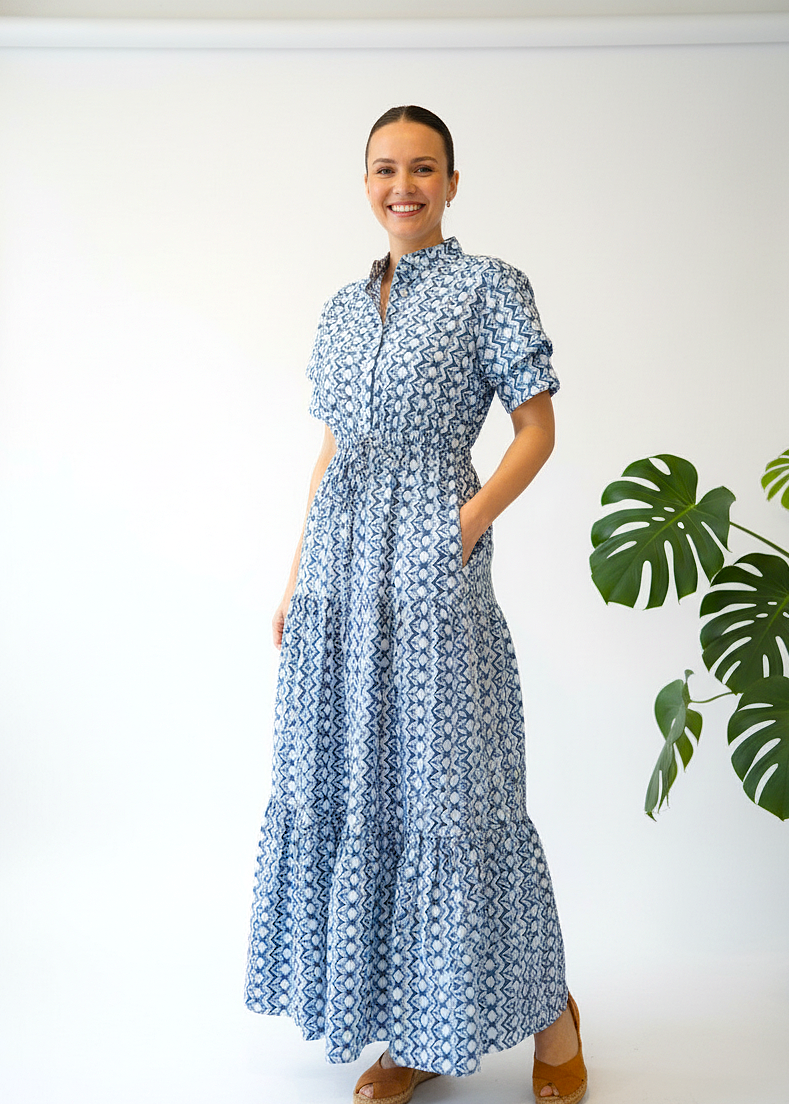 Debra Maxi Dress - Misty Blue