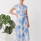 Kiara Cotton Dress | Blue Romance