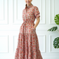 Debra Maxi Dress - Peony Red