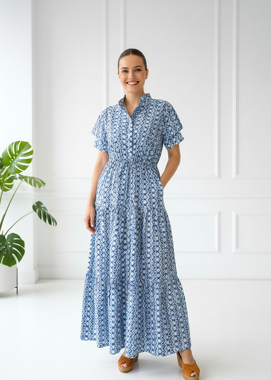 Debra Maxi Dress - Misty Blue