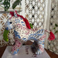 SET OF 3 : HORSE CNY ORNAMENT- Batik White Red