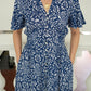 Galia Flutter Sleeve Dress - Spring Blue