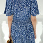 Galia Flutter Sleeve Dress - Spring Blue