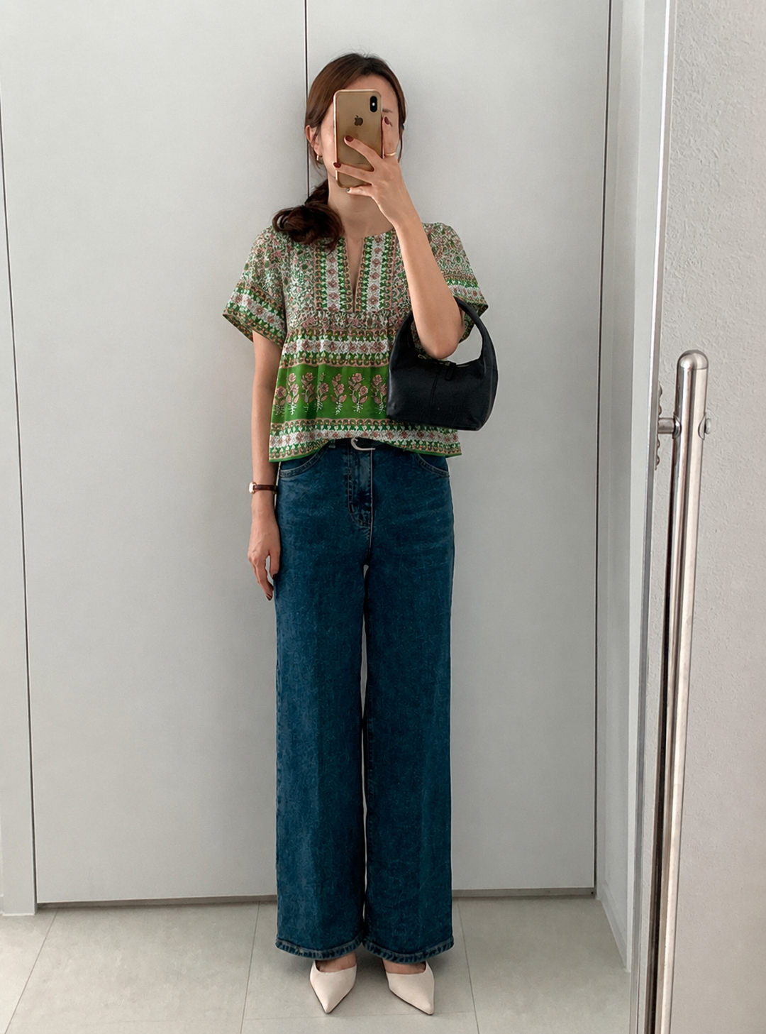Vicky Cotton Top | Forest Green