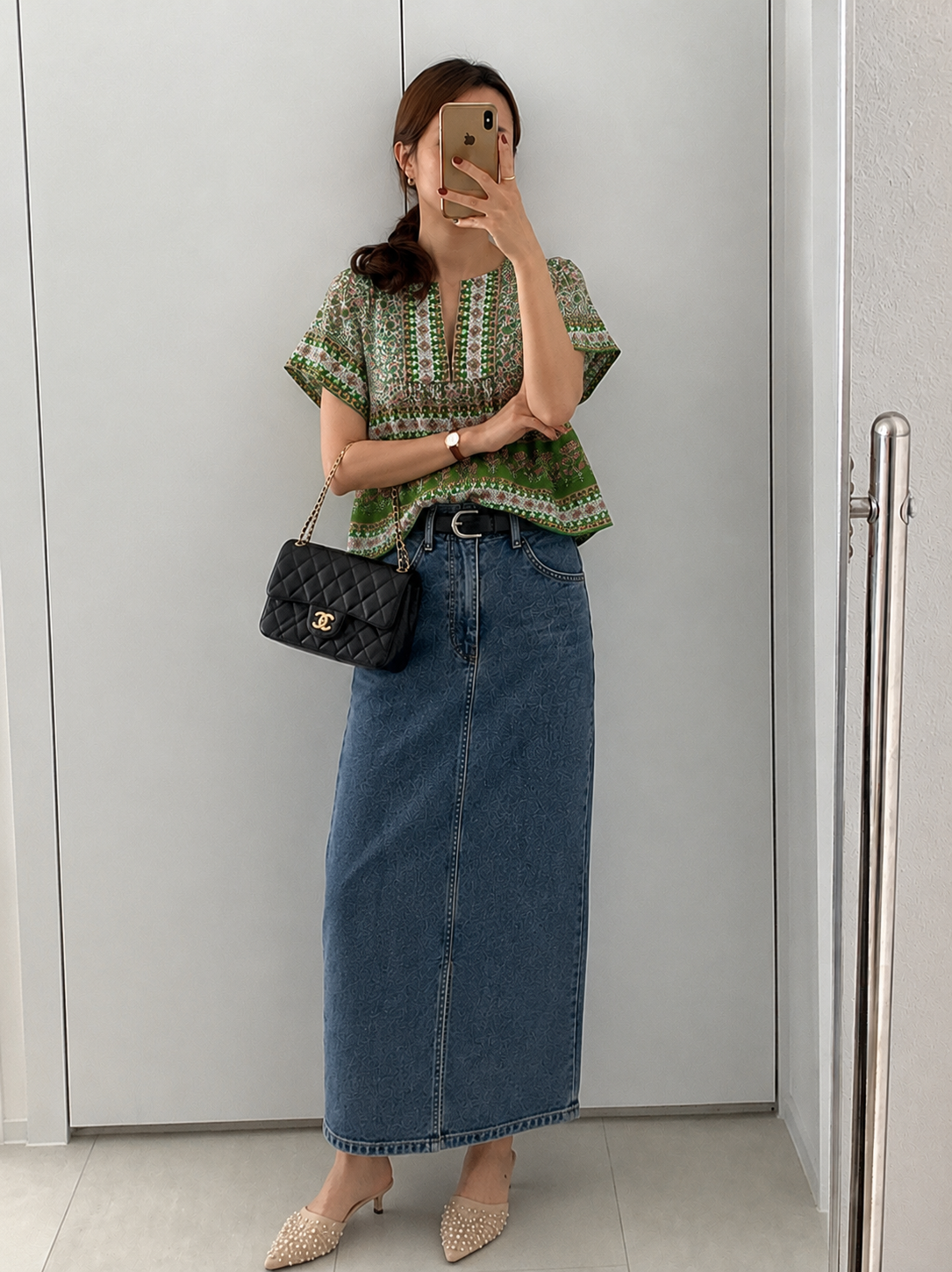 Vicky Cotton Top | Forest Green