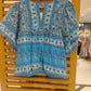 Amina Cotton Top | Blue Bloom