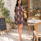 Pippa Short Shirt Dress | Island Navy