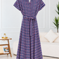 Monica Cotton Dress | Prune Checkered