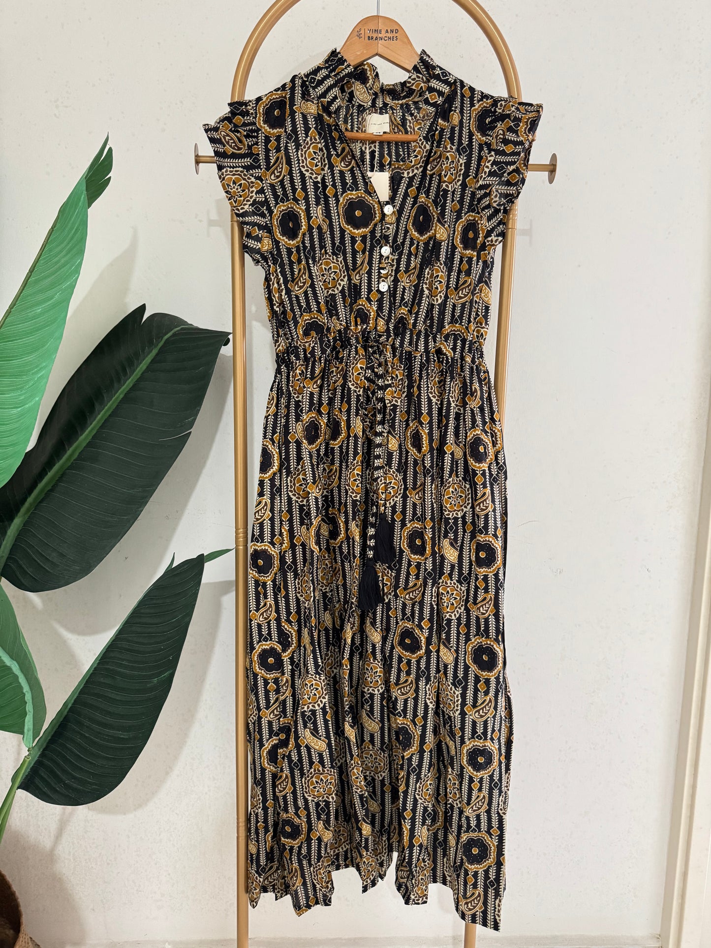 Winona Dress | Black Gold