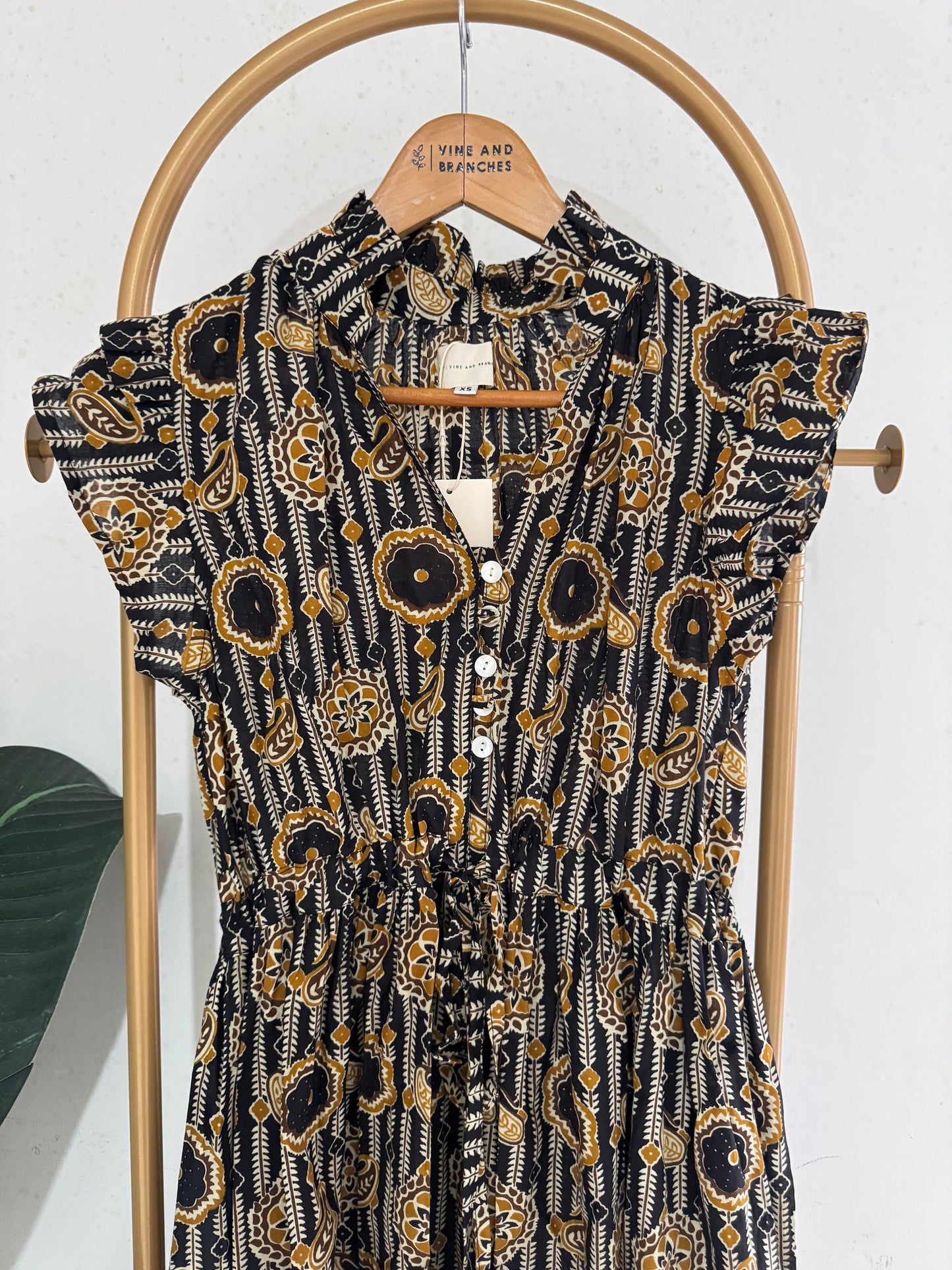 Winona Dress | Black Gold