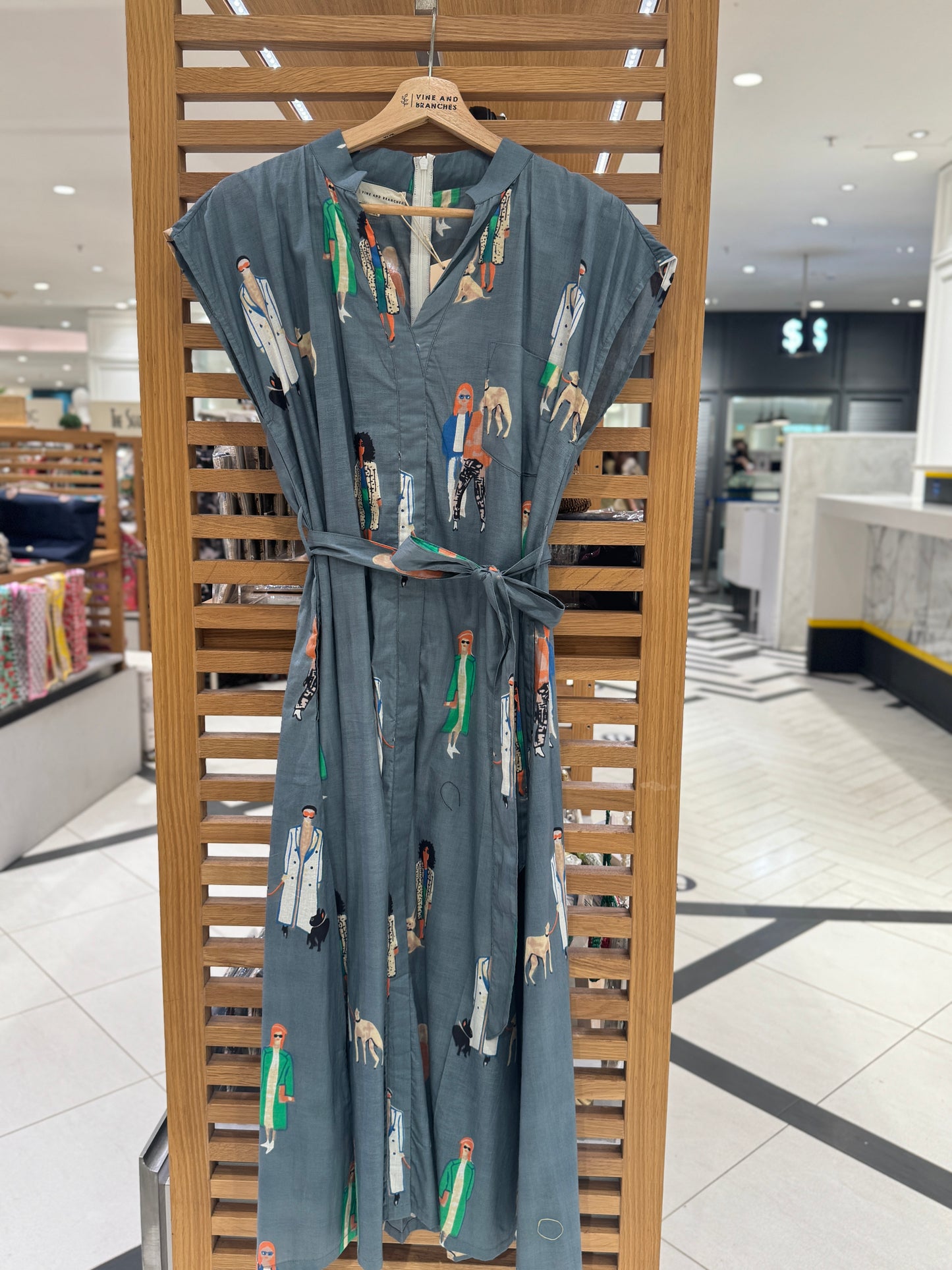 Kiara Cotton Dress | Grey Man