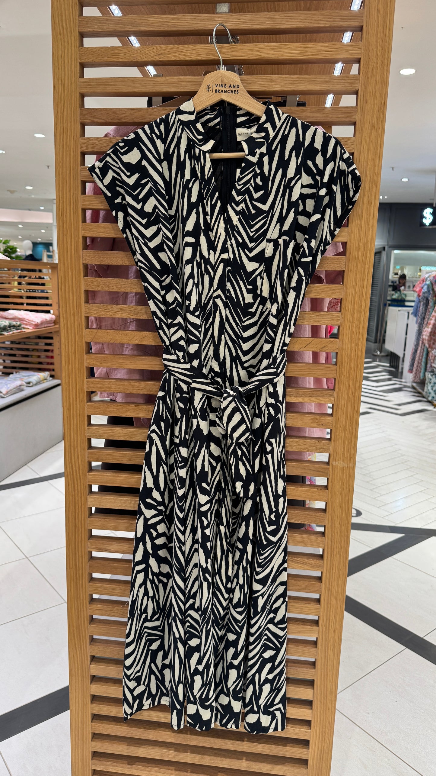 Kiara Cotton Dress | Safari Black