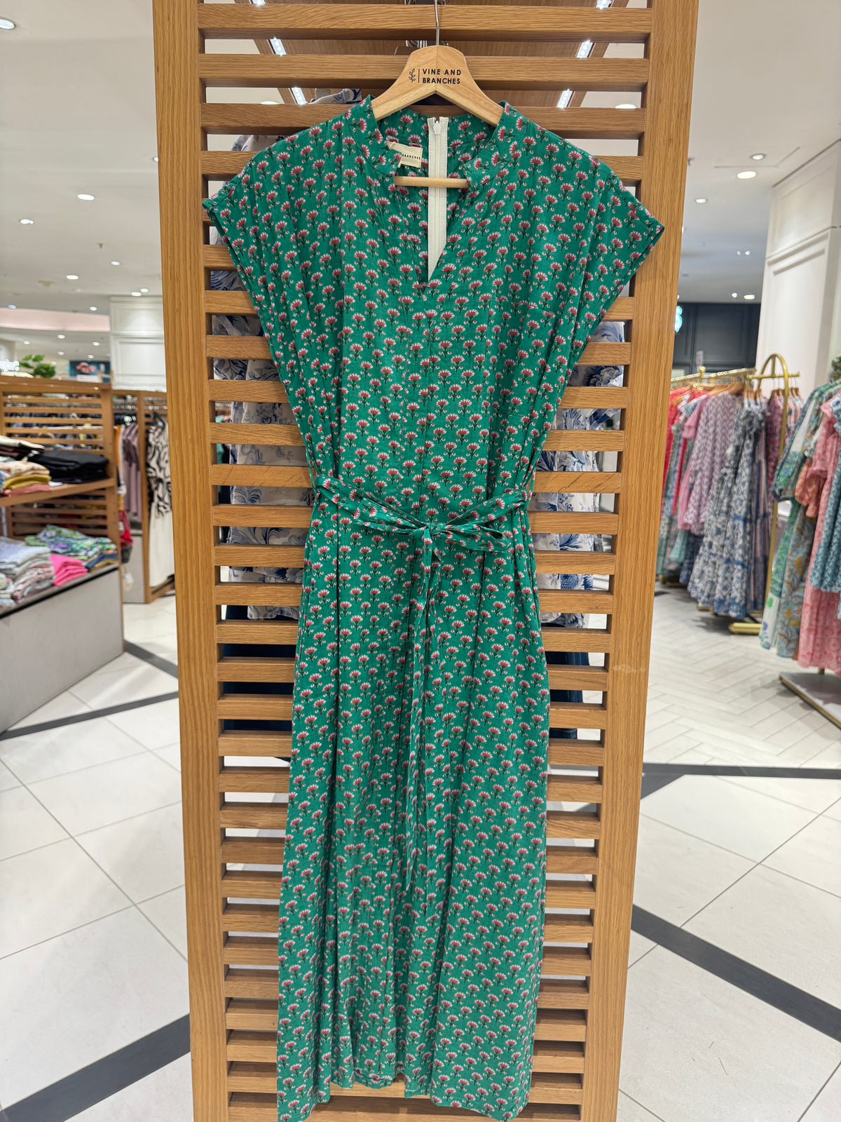 Kiara Cotton Dress | Fern Green