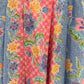 Suzie Batik A-line Skirt - Blue Pink Bloom