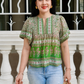 Vicky Cotton Top | Forest Green