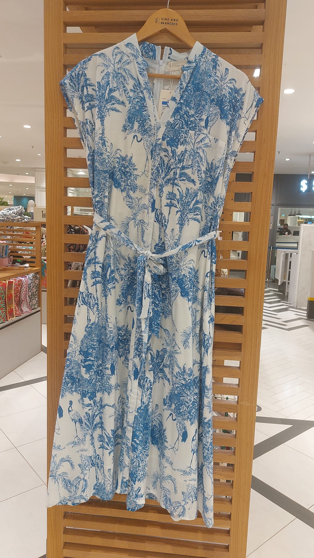 Kiara Cotton Dress | Blue Romance