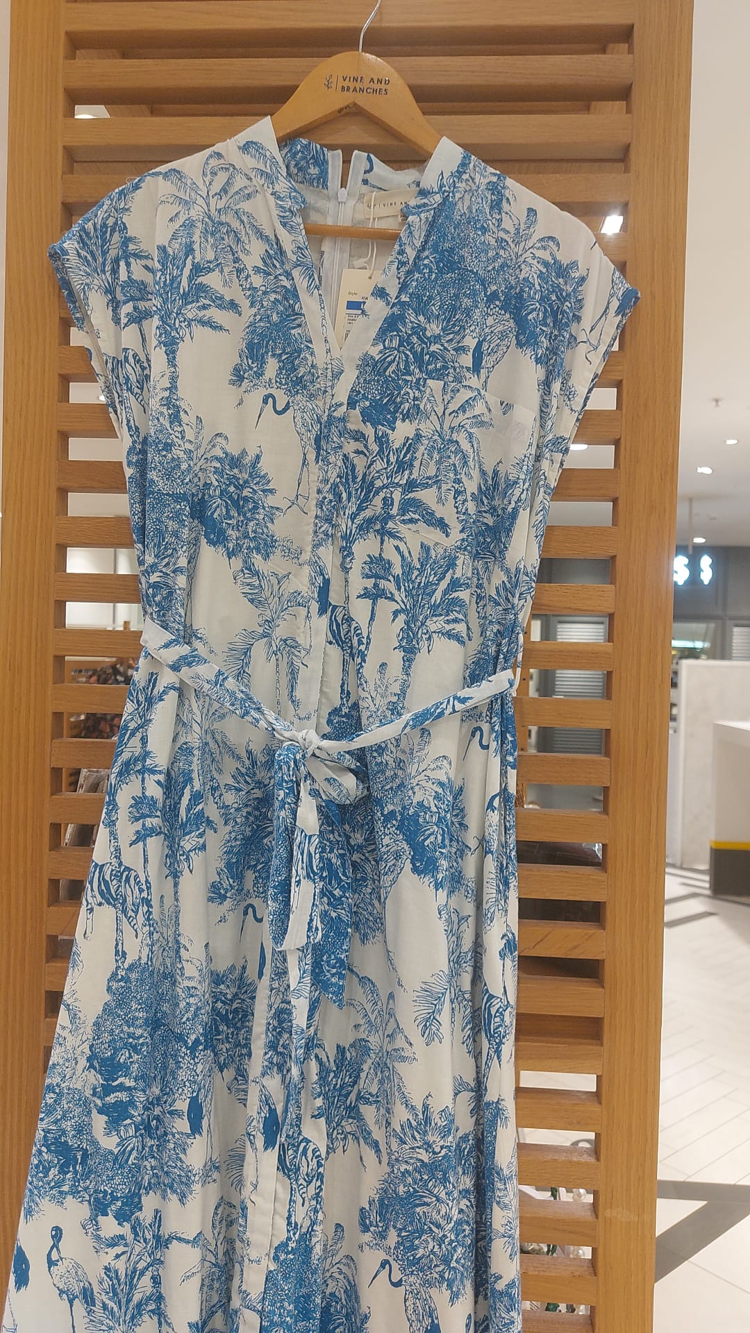 Kiara Cotton Dress | Blue Romance