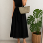 Kiara Lurex Cotton Dress | Black Bronze Lurex