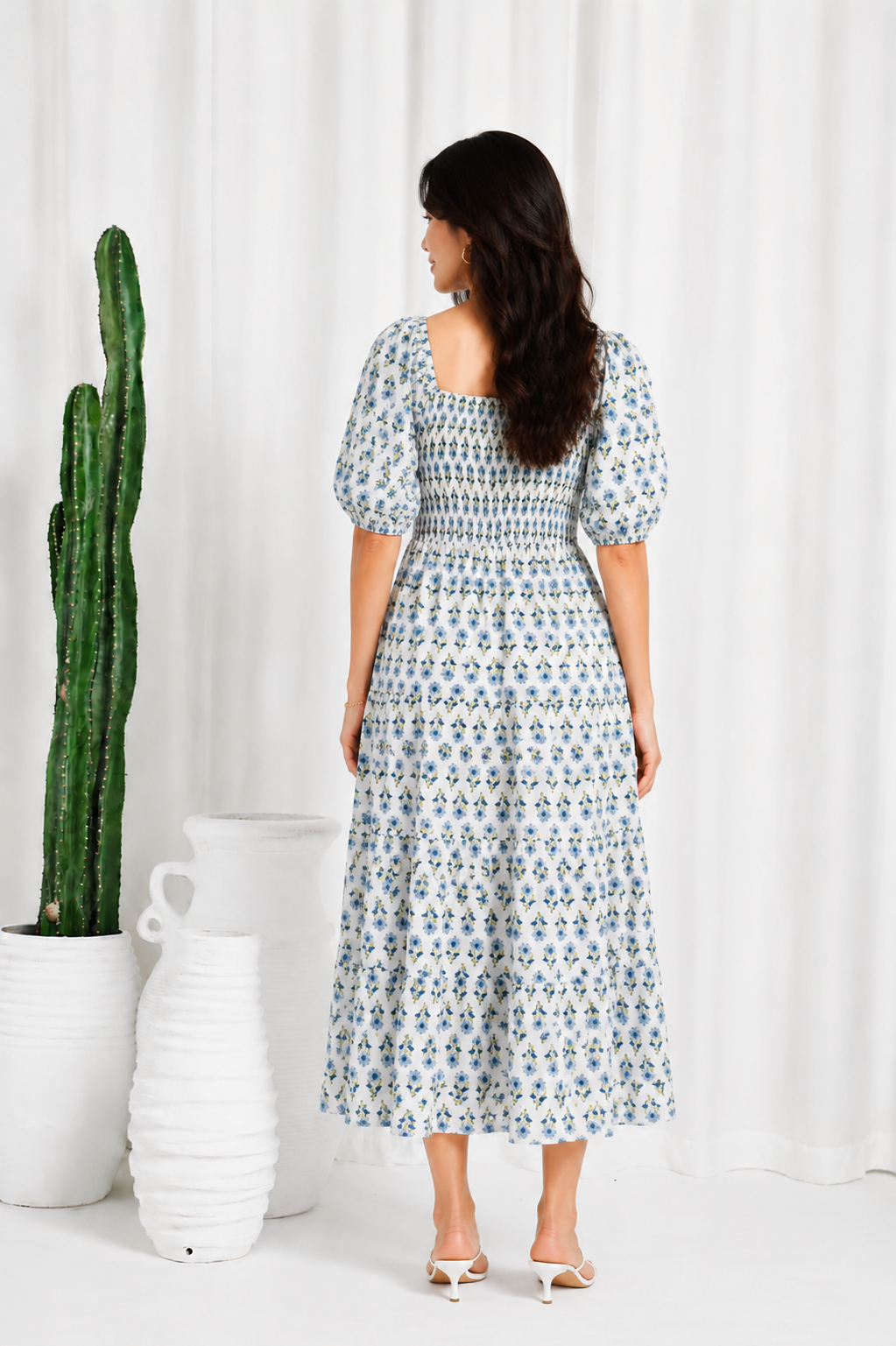 Nellie Dress - Seashore Cornflower