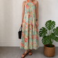 Enza Halter Neck Maxi Dress I Floral Pastel