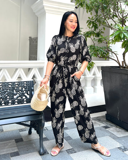 Tami Jumpsuit - Black Pineapple
