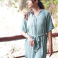 Freya Shirt Dress - Olive Green