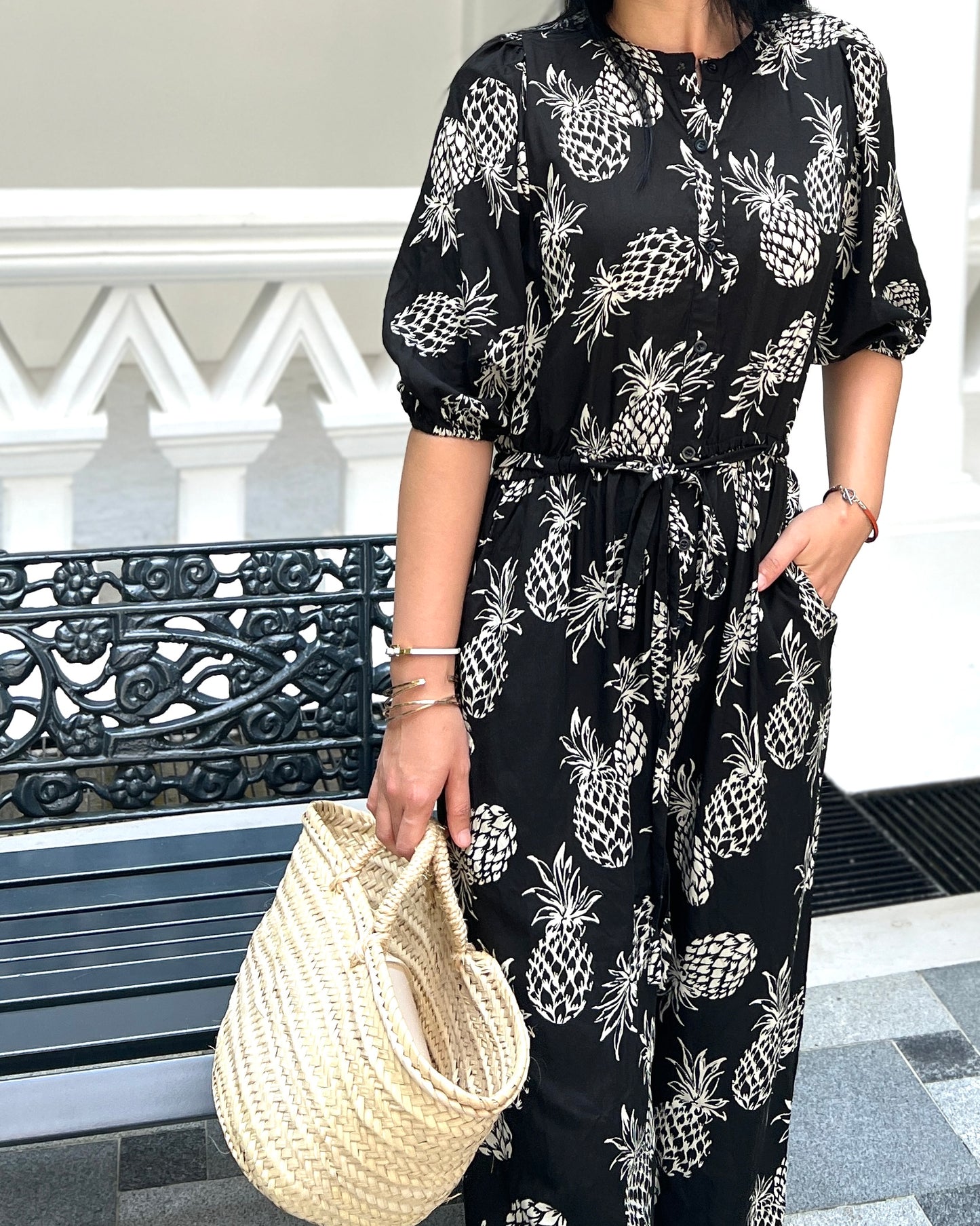 Tami Jumpsuit - Black Pineapple