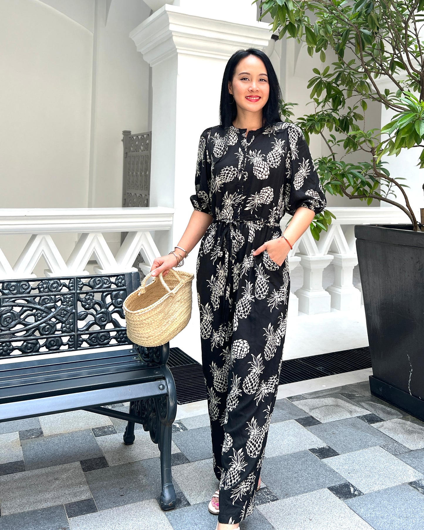 Tami Jumpsuit - Black Pineapple