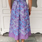 Suzie Batik A-line Skirt - Dreamy Lilac Blue
