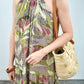 Enza Halter Neck Maxi Dress -  Mauve Green