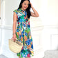 Alida Shirt Dress - Azure Blue