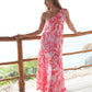 Zana Toga Maxi Dress - Pink Bali