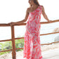 Zana Toga Maxi Dress - Pink Bali