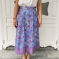 Suzie Batik A-line Skirt - Dreamy Lilac Blue