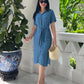 Freya Shirt Dress - Sky Blue
