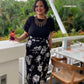 {PRE-ORDER} Jainee Plus Size Wrap Skirt - Batik Turquoise Orange