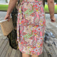 Naomi Wrap Skirt - Blush Paisley