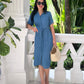 Freya Shirt Dress - Sky Blue