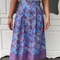 Suzie Batik A-line Skirt - Dreamy Lilac Blue