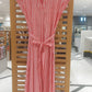 Kiara Cotton Dress | Pink Chevron