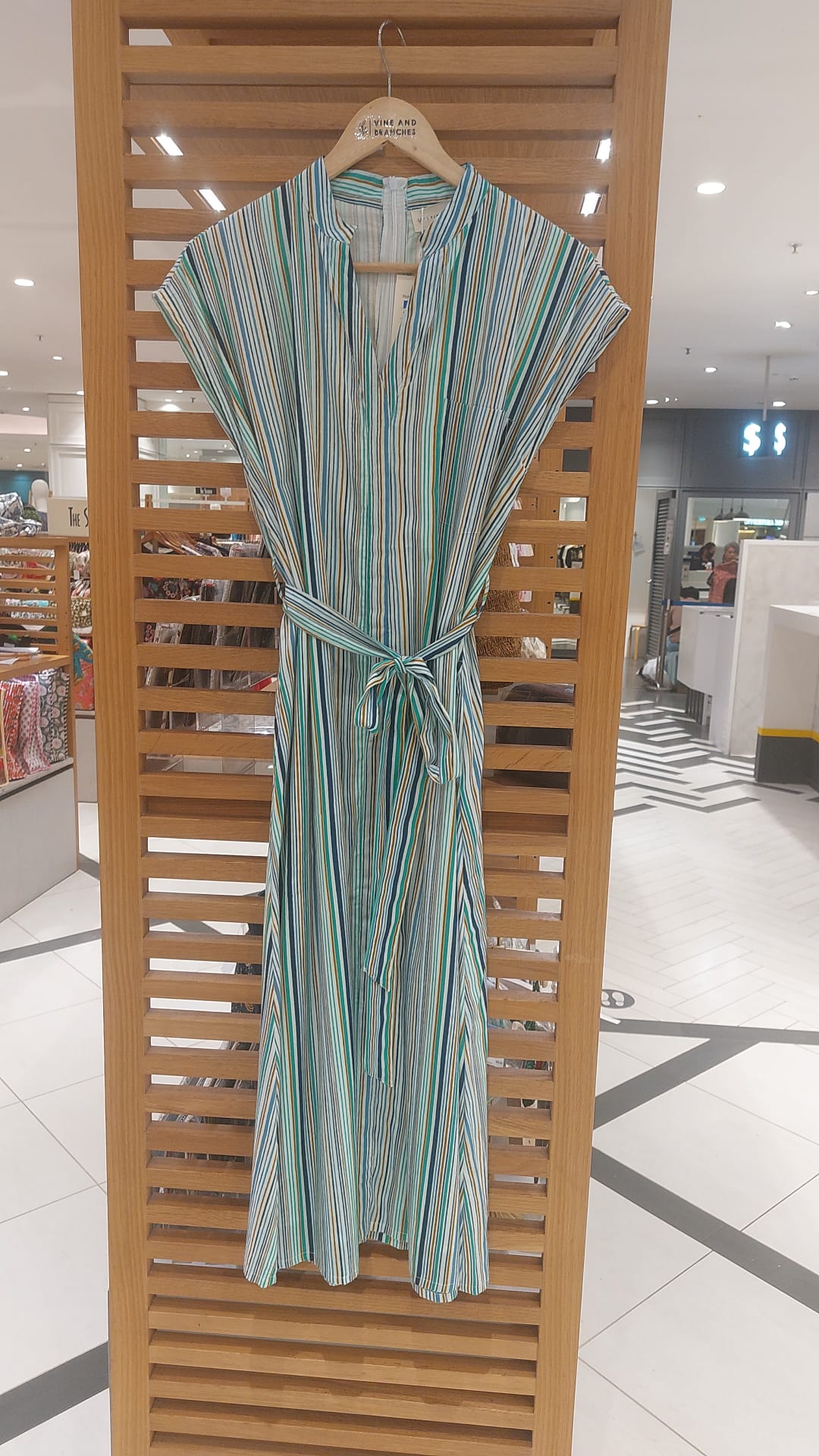 Kiara Cotton Dress | Coastal Stripe