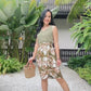 Anita V-Neck Flare Top - Olive