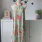 Enza Halter Neck Maxi Dress - Floral Pastel