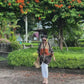 Cotton Batik Kimono- Black Orange
