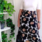 Naomi Wrap Skirt In Chocolate Poppy Print
