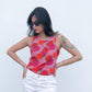 Layla Shell Top - Pink/Red