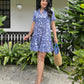 Elise Shirt Dress - Blue/White
