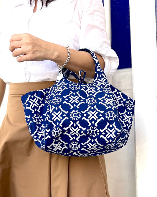 Joy Cotton Batik Bag - Tribal Blue